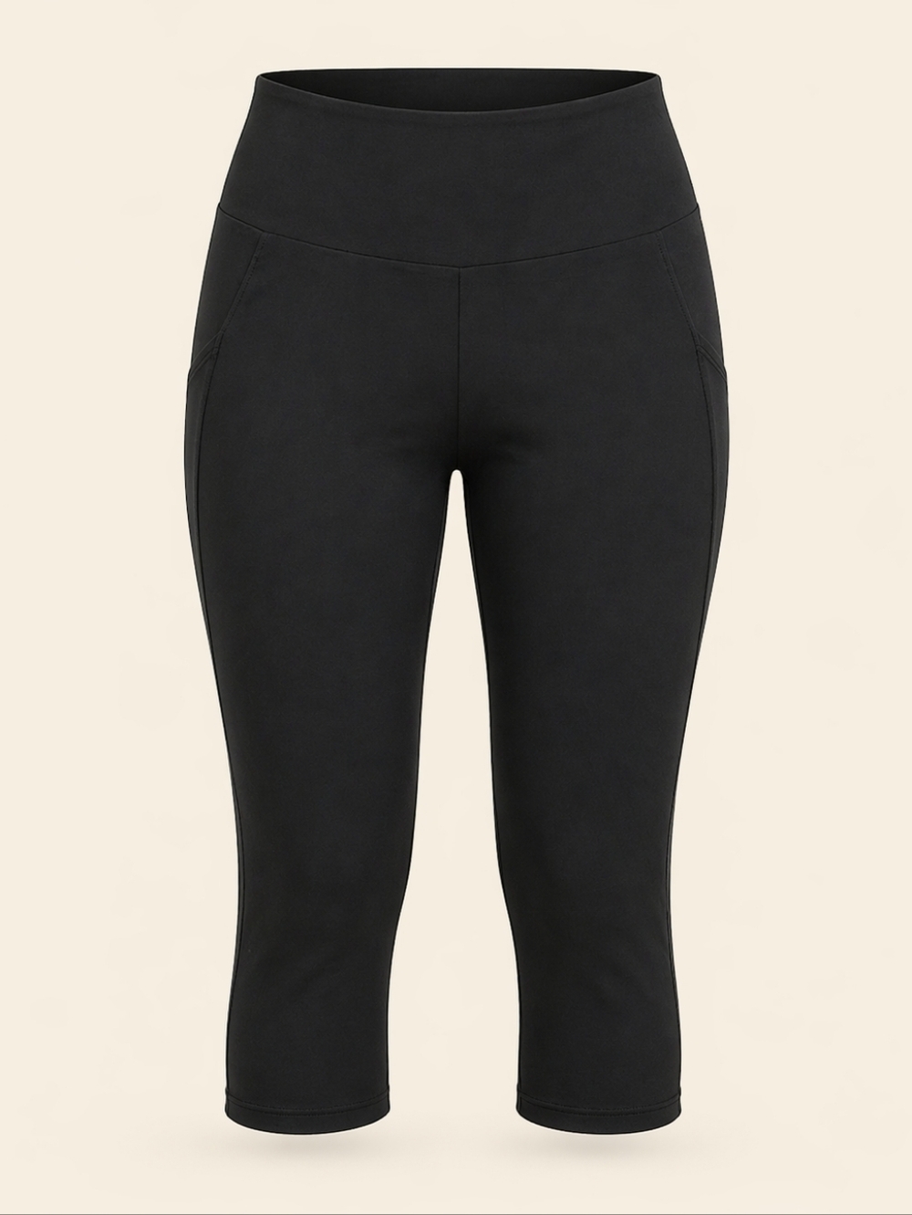 Bundle of 4 Danskin Black Cropped Leggings XL High Rise Stretch Activewear Pants - Picture 7 of 8